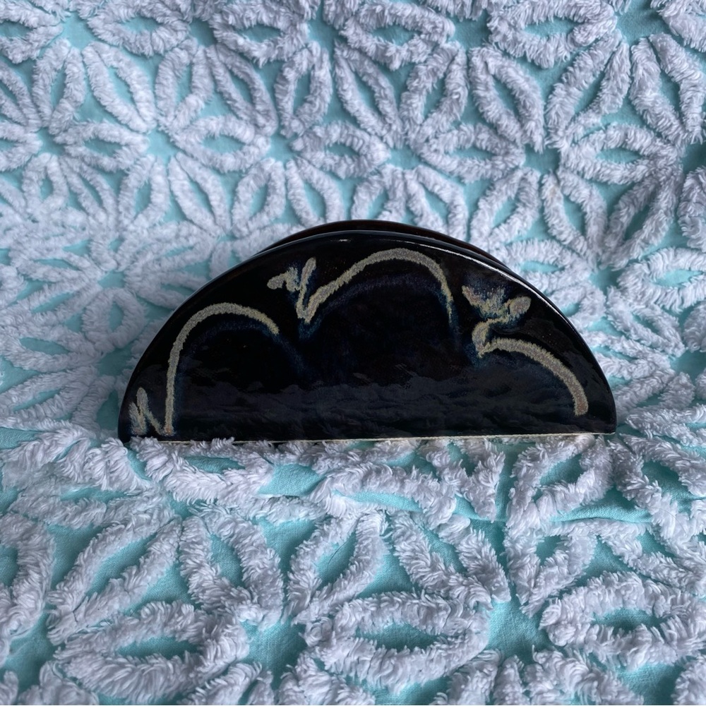 Vintage Pottery letter / napkin holder catch all Kurenda Saskatoon Potte… - Picture 2 of 8